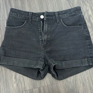 H&M Black Denim Shorts